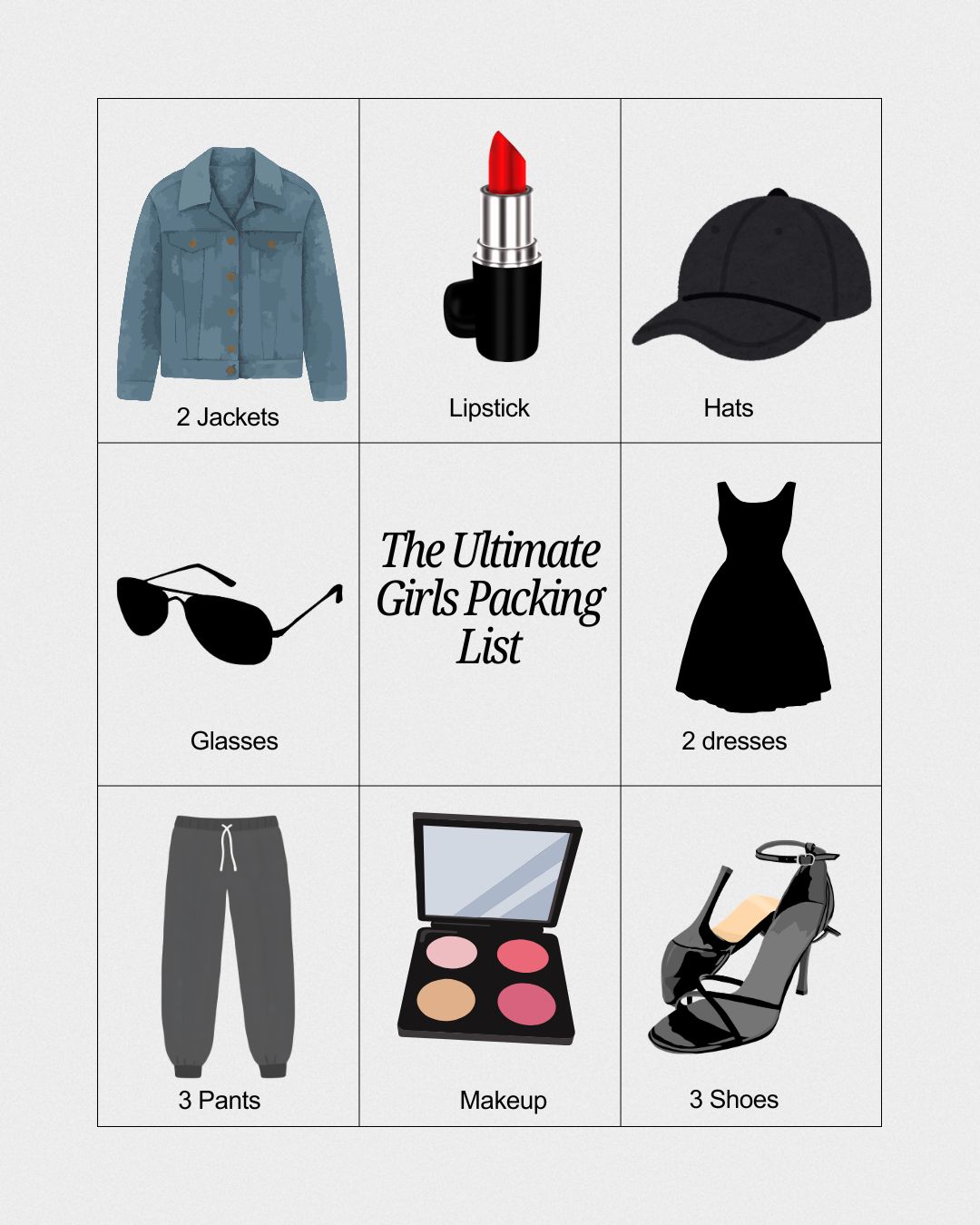 The Ultimate Girl's Packing Checklist